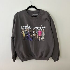 Taylor swift eras sweatshirt size L dark grey